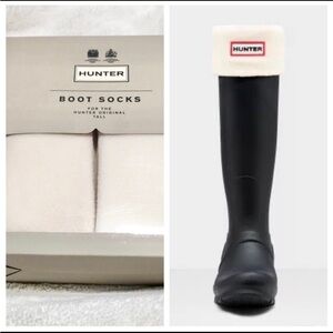 Hunter Cream Boot Socks